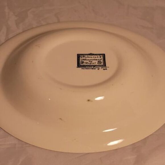 Colonial Homestead by Royal  10" Vegetable Green Serving Bowl 1950s Vintage - Picture 5 of 8